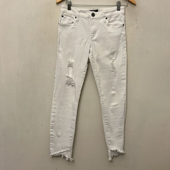 STS blue white distressed Emma Ankle skinny jeans Size 27 EUC - Picture 2 of 11